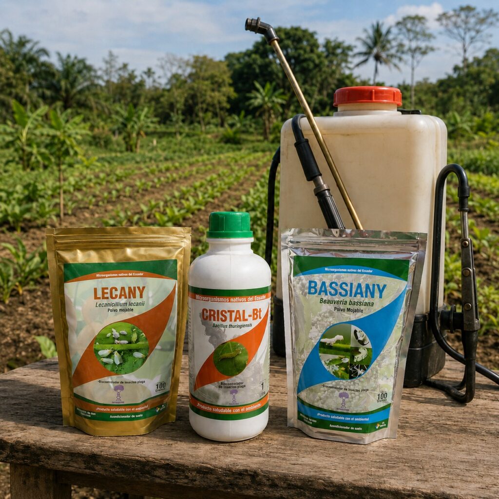 insecticidas biológicos control de plagas Ecuador